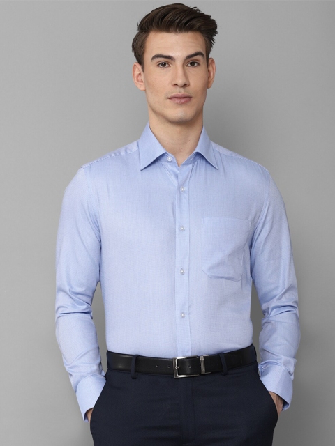 

Louis Philippe Men Blue Solid Formal Shirt