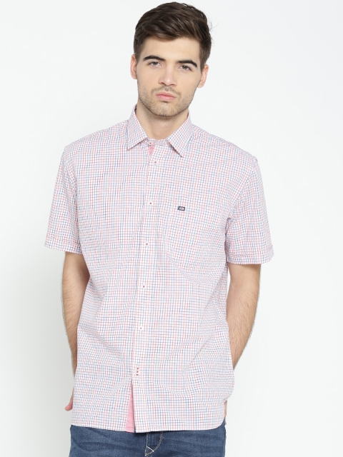 

Arrow Sport Men Off-White & Red Checked Casual Shirt