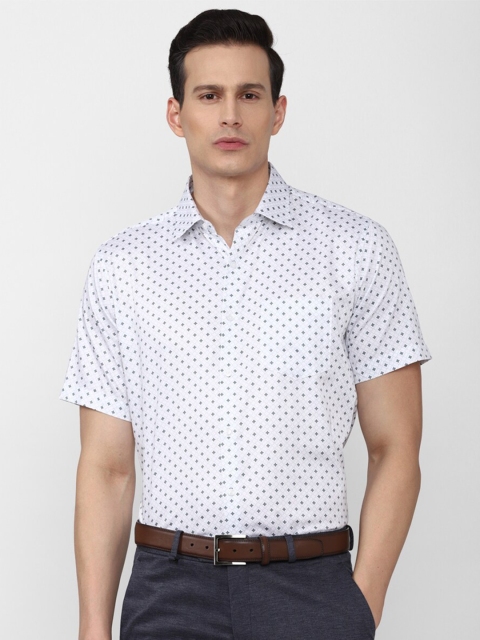 

Van Heusen Men White Regular Fit Printed Formal Shirt