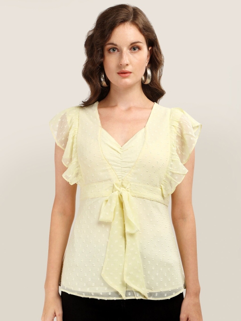 

Prettify Women Yellow Solid Top