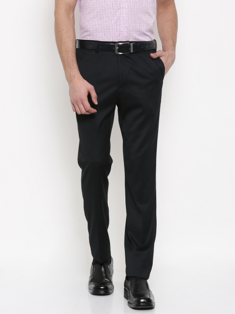

Arrow New York Men Black Tapered Fit Formal Trousers