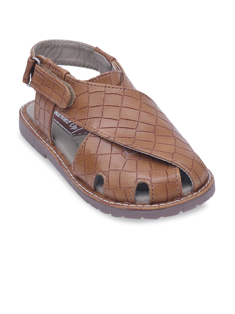 

Buckled Up Boys Tan Brown Comfort Sandals
