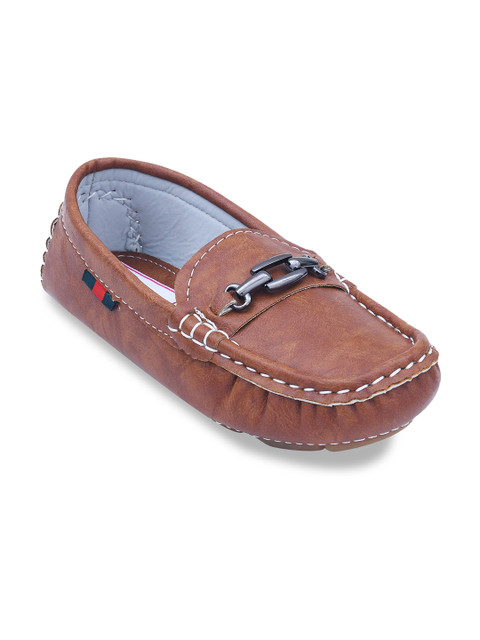 

Buckled Up Boys Tan Brown Horsebit Loafers