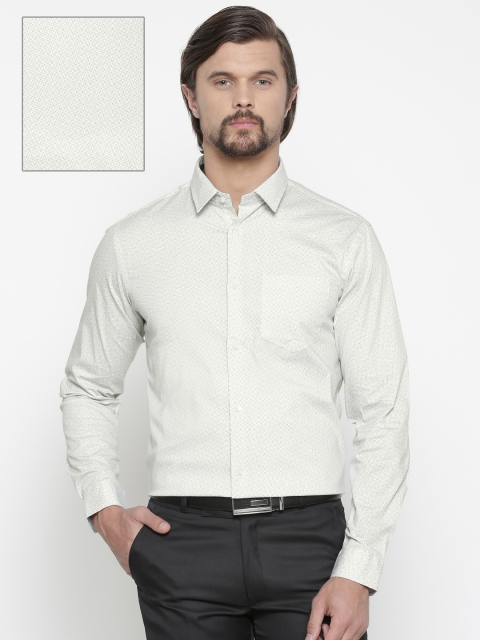 

Arrow New York Men White & Grey Printed Formal Shirt