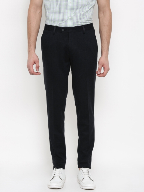 

Arrow New York Men Charcoal Grey Slim Fit Solid Trouser