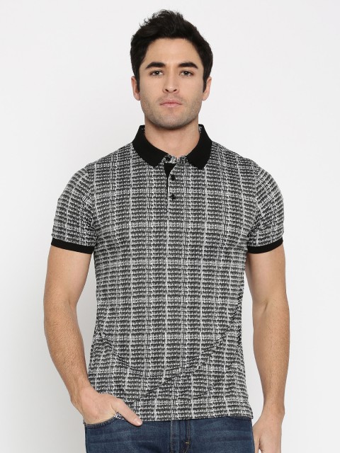 

Arrow New York Men White Printed Polo Collar T-shirt