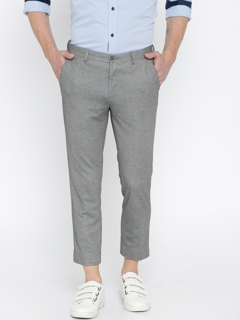

Arrow New York Men Grey Super Slim Fit Casual Trousers