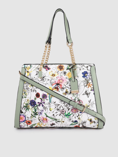 

Van Heusen Women White Floral Printed Structured Shoulder Bag
