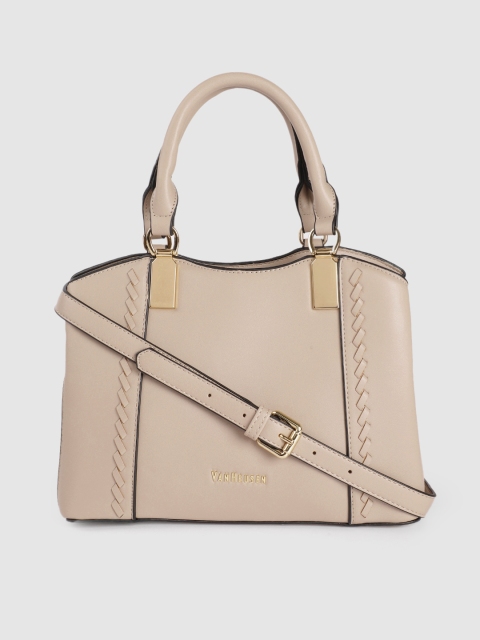 

Van Heusen Beige Solid Handheld Bag