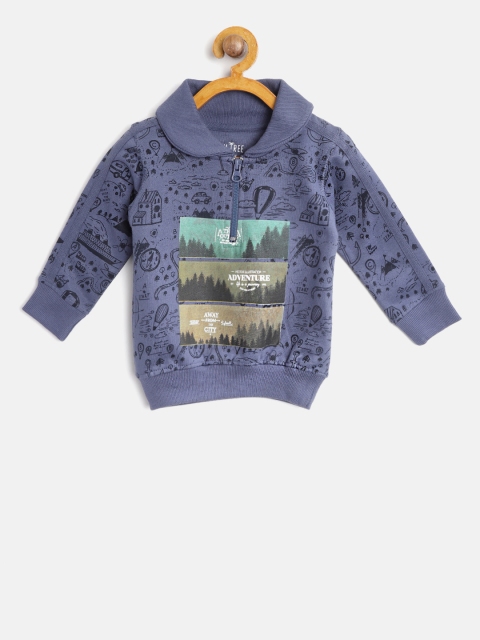 

Palm Tree Boys Blue Printed Sweatshirt