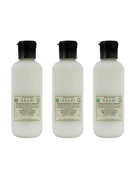 

ROCKSIDE KHADI Set Of 3 Black Pepper Shampoo 210ml, Cream