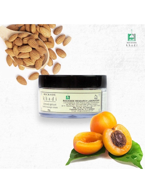

ROCKSIDE KHADI Pack of 3 Khadi Almond Apricot Cream 50g