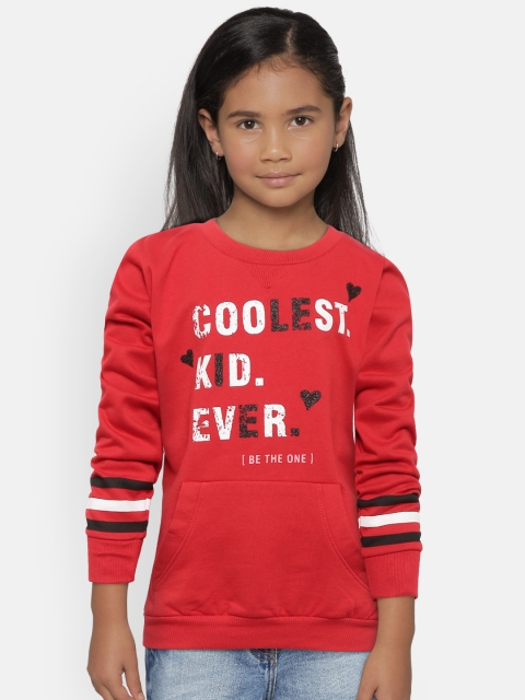

Palm Tree Girls Red Printed Sweatshirt
