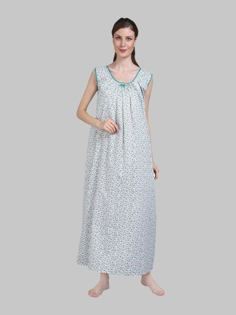 

Shararat Green Printed Maxi Nightdress