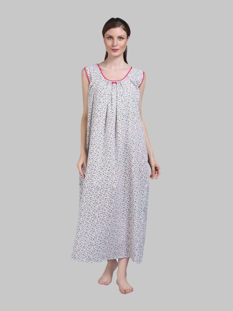 

Shararat Pink Printed Maxi Nightdress