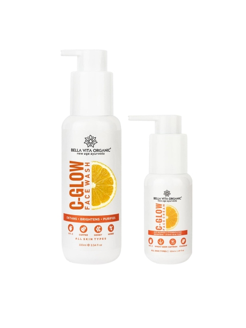

Bella Vita Organic Vitamin-C Brighten and De-Tan Combo 150 gm, Orange