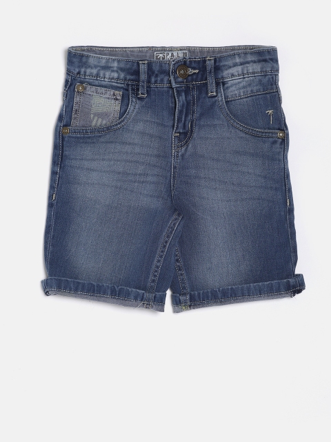 

Palm Tree Boys Blue Washed Denim Shorts