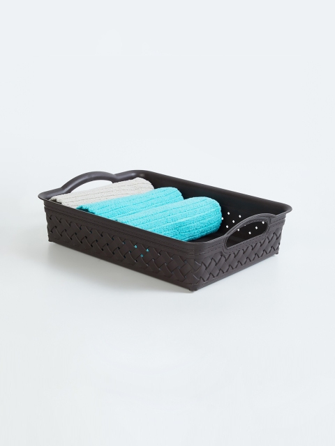 

Home Centre Black Checked Storage Bin