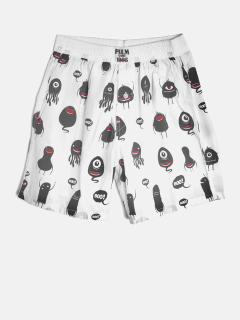 

Palm Tree Boys White Printed Shorts