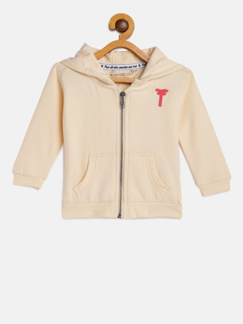 

Palm Tree Girls Peach-coloured Solid Jacket