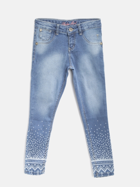 

Palm Tree Girls Blue Washed Jeggings