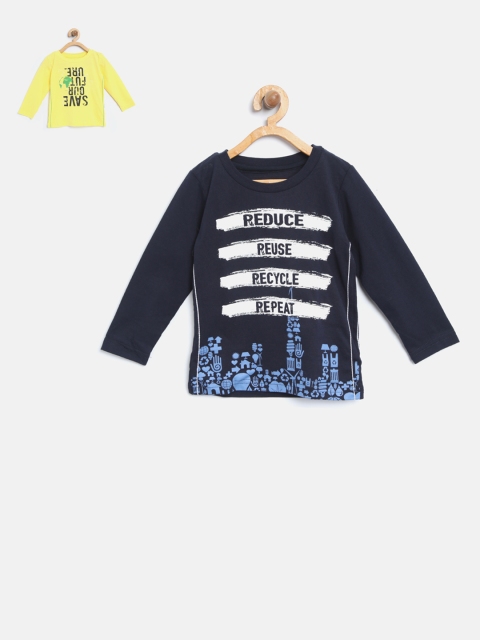 

Palm Tree Boys Pack of 2 T-shirts, Navy blue