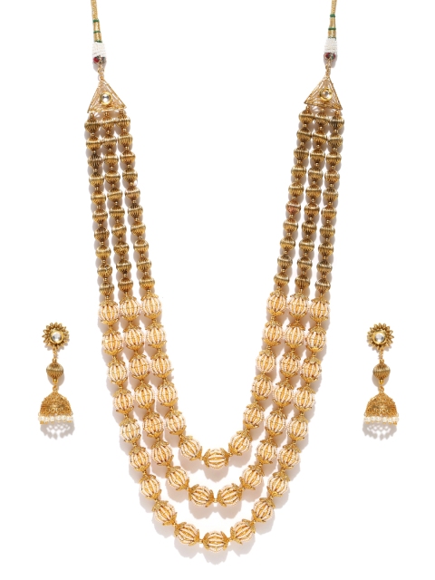 

YouBella Gold-Plated Beaded Jewellery Set