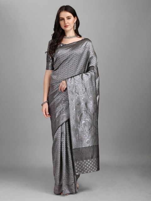 

Fashionuma Grey Woven Design Saree