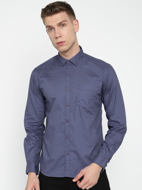 

Pepe Jeans Men Blue Semi Regular Fit Solid Casual Shirt