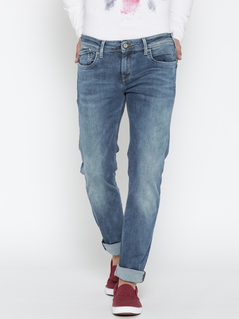 

Pepe Jeans Men Blue Slim Fit Low-Rise Clean Look Jeans