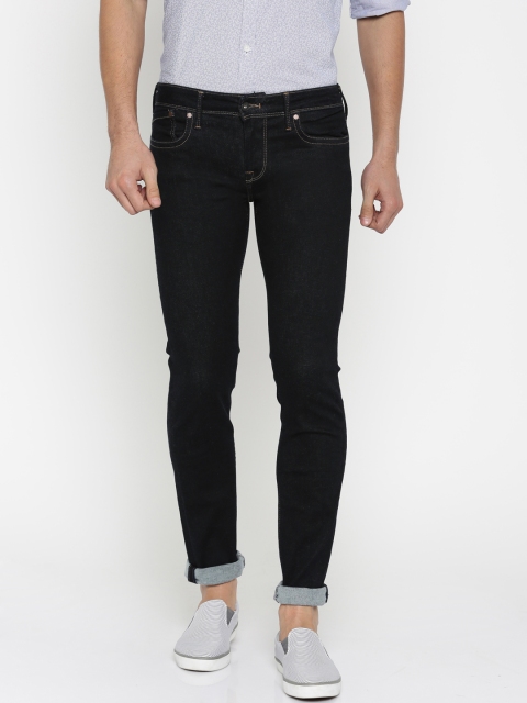 

Pepe Jeans Men Navy Blue Slim Fit Low-Rise Clean Look Jeans