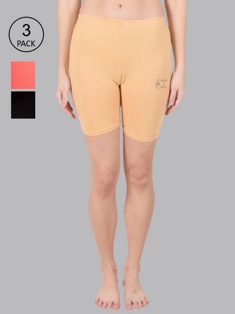 

Apraa & Parma Women Beige Slim Fit Cycling Sports Shorts