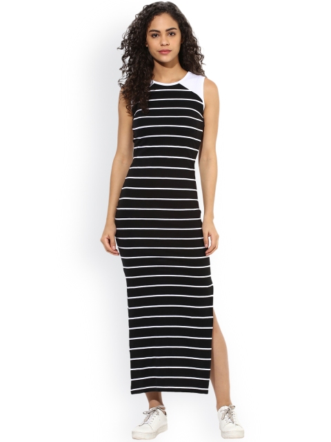 

Texco Women Black Striped Maxi Dress