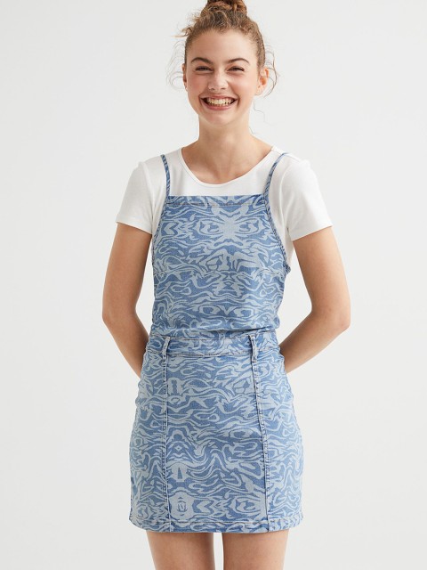 

H&M Women Blue Denim Bodycon Dress