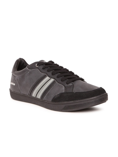 

Lotto Men Charcoal Grey & Black 1973 Sneakers