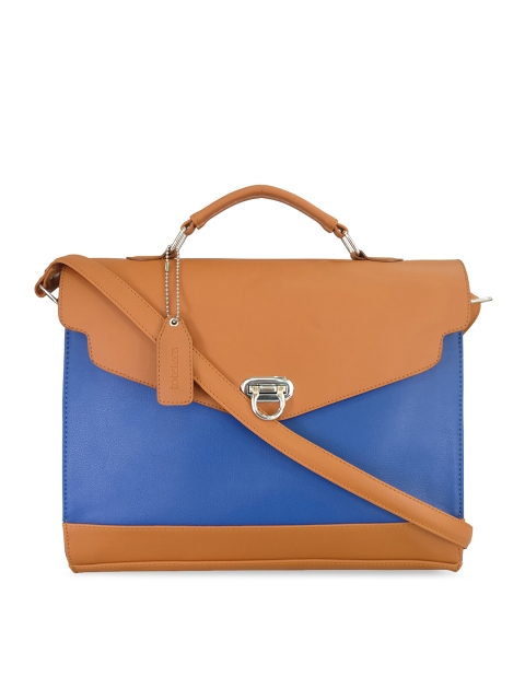 

Toteteca Blue & Brown Colourblocked Sling Bag
