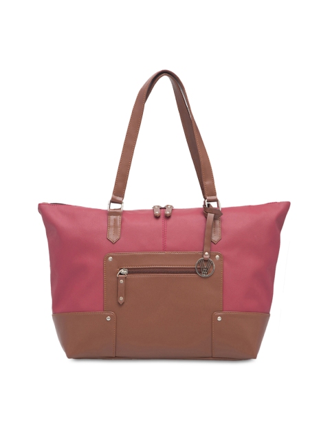

VIVA Maroon & Brown Colourblocked Shoulder Bag