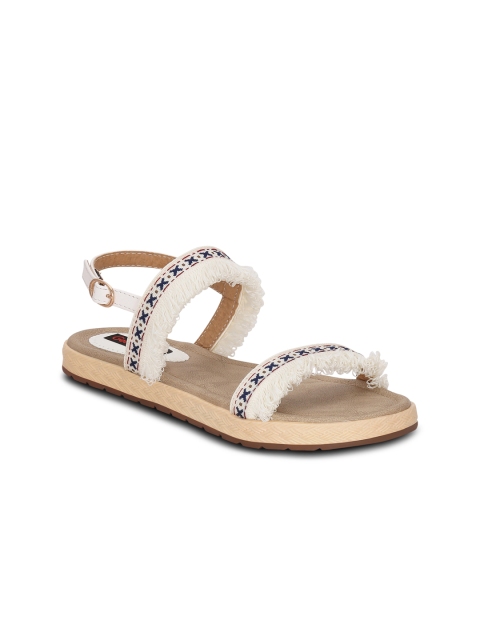 

Get Glamr Women White Woven Design Open Toe Flats