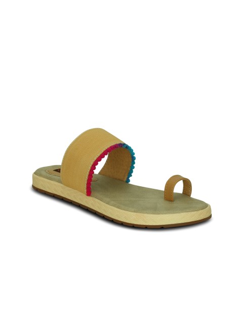 

Get Glamr Women Beige Solid One Toe Flats