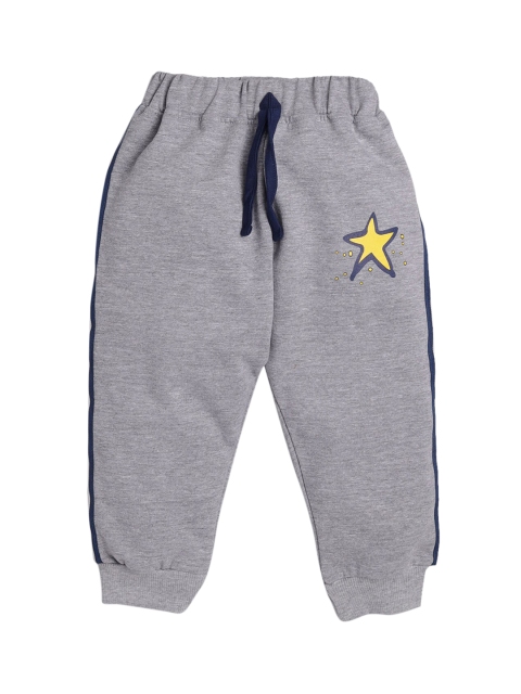 

Hopscotch Boys Grey Graphic Printed Joggers