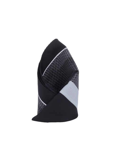 

Alvaro Castagnino Black & Grey Printed Pocket Square