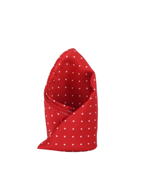 

Alvaro Castagnino Red & White Polka Dot Print Pocket Square