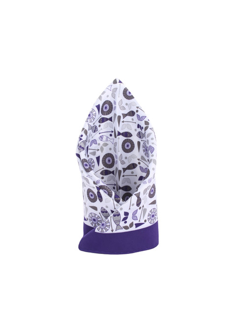 

Alvaro Castagnino White & Navy Printed Pocket Square