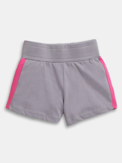 

Hopscotch Girls Grey Solid Shorts