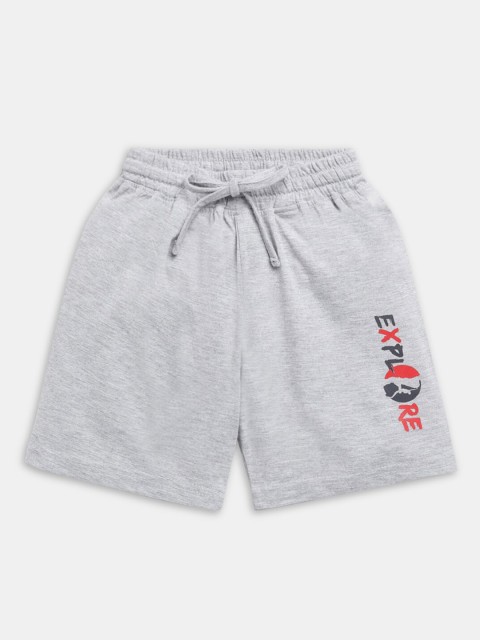 

Hopscotch Boys Grey Typography Shorts