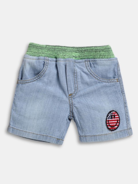 

Hopscotch Boys Blue Pure Cotton Shorts