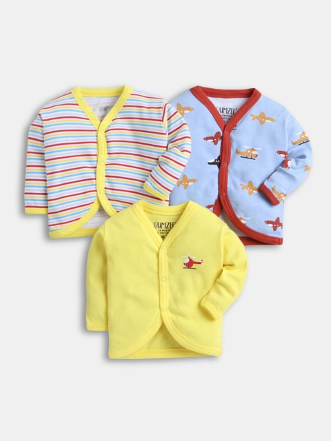 

Hopscotch Boys Yellow And Red 3 V-Neck Printed Jablas