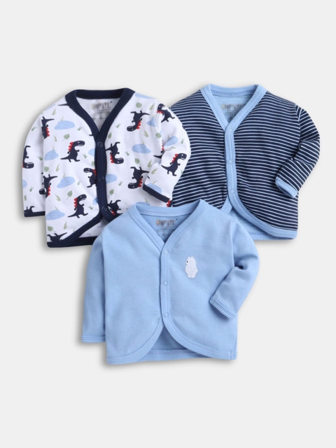 

Hopscotch Boys Pack of 3 Blue V-Neck Cotton Jablas