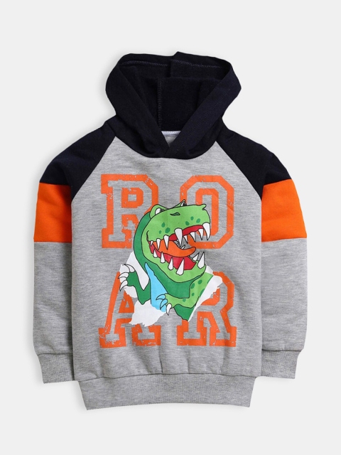 

Hopscotch Boys Red Full-Sleeve Hooded Sweatshirt