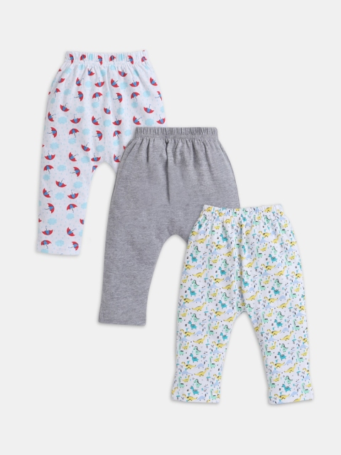 

Hopscotch Pack of 3 Boys Printed Trousers, Grey